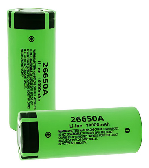 2 Pila Bateria 26650  3.7v Recargable Sin Teton Ramos Mejia 0