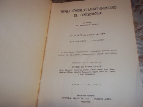 Primer Congreso Latinoamericano Cancerologia N° 2 - Arenas 1