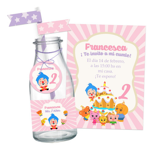 Kit Imprimible Plim Plim Nena Cumpleaños Deco + Candybar 0
