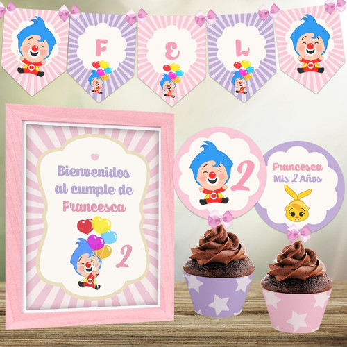 Kit Imprimible Plim Plim Nena Cumpleaños Deco + Candybar 1