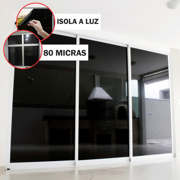 5 M X 50 Cm Adesivo Blackout Bloqueia Luz Solar Porta Janela 1 5 M X 50 Cm Adesivo Blackout Bloqueia Luz Solar Porta Janela 1