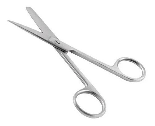 Tijera Curaciones 13 Cm Punta Recta Y Aguda 0
