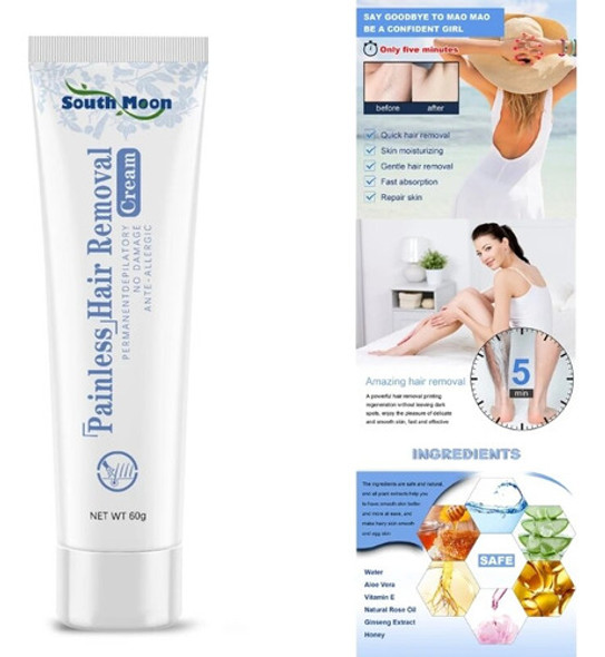 Creme De Depilação, Indolor, Partes Íntimas, Pernas, Corpo D 1
