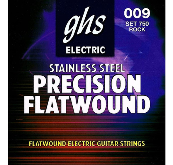 Ghs Precision Flats Flatwound String Set Para Guitarra Eléct 0