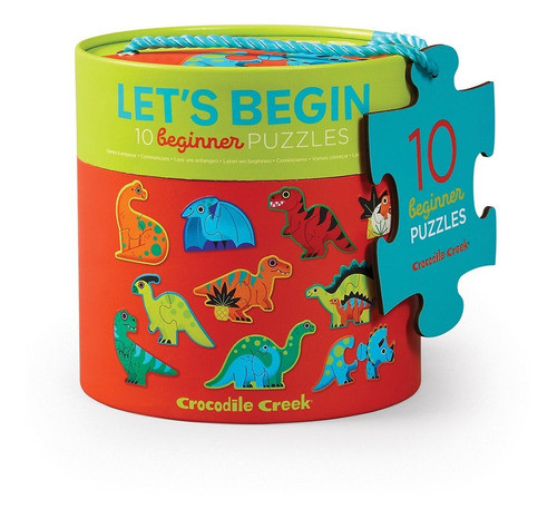 Rompecabezas Crocodile Creek Lest Begin Dino Puzzles 2 Pieza 0