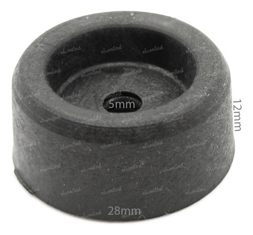 4 Patitas Goma Gabinetes Carcazas Parlantes 28x12mm 0
