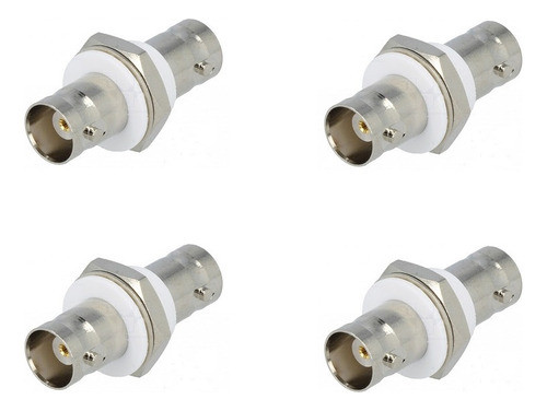 4 Adaptador Bnc Hembra Hembra Chasis Aislado - Bajo Ruido Iu 0