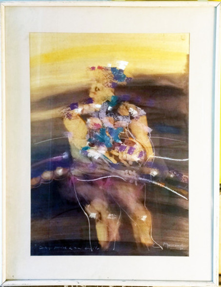 Figura Abstracta, Pastel De Leandro Manzo 1