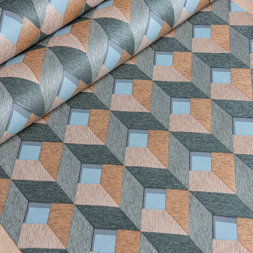 Papel De Parede Texturizado Geométrico Decoração 10 Metros 0
