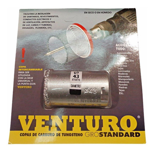 Mecha Sierra Copa Carburo Tungsteno G/standar 53mm Venturo 1