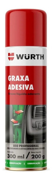 Graxa Adesiva Líquida Aderente Wurth 300ml 0