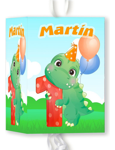 Piñata Dinosaurio Infantil Para 1 Año Personalizada 0