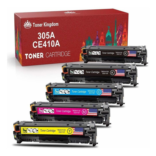 Toner Alternativo ( X5 ) 4 Colores 305a 305x Ce410x C (y4kx) 0