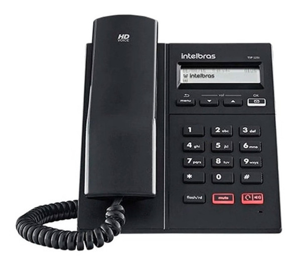 Kit 2 Telefone Ip Intelbras Tip 125i C/ Display 1 Conta Sip 1