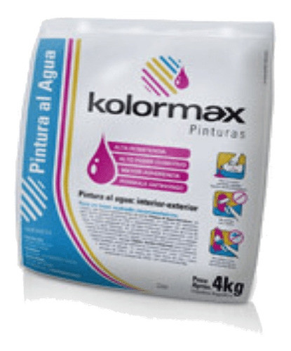 Pintura Al Agua En Polvo 4kg Rinde 10l Ext-int + Fijador 0