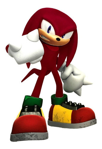 Painel Grande E V A Em Alto Relevo Knuckles - Festa Sonic 0