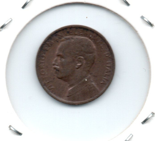 Italia Reino Moneda 1 Centesimo De Cobre Año 1910 R Km#40 1