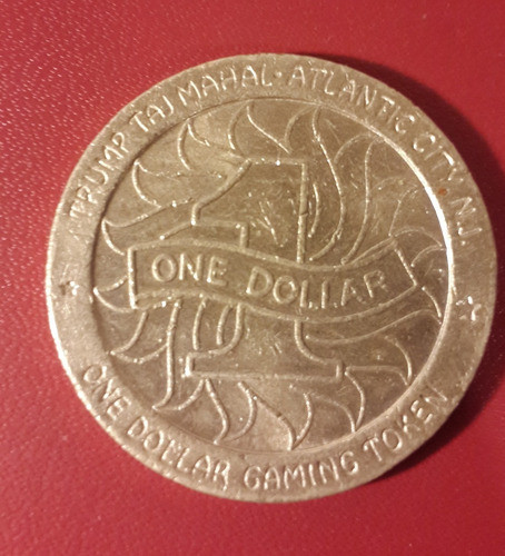 Token One Dollar, Trump Taj Mahal, 1990, Ne163 0