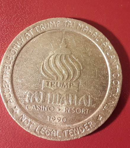 Token One Dollar, Trump Taj Mahal, 1990, Ne163 1
