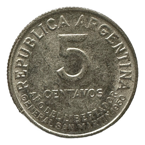 Argentina - 5 Centavos - Año 1950 - Cj #244.2 - Km #43 0