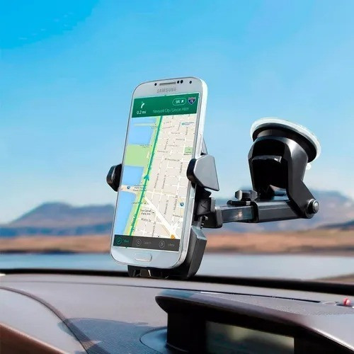 Suporte Para Celular Carro Trava Automática Gps Alta Ficção 1