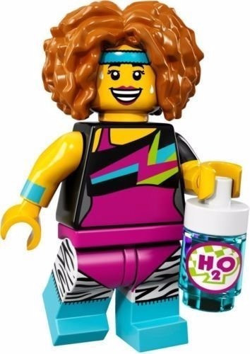 Lego 71018 Minifigura Instructora Gimnasia Retro Serie17 80s 0