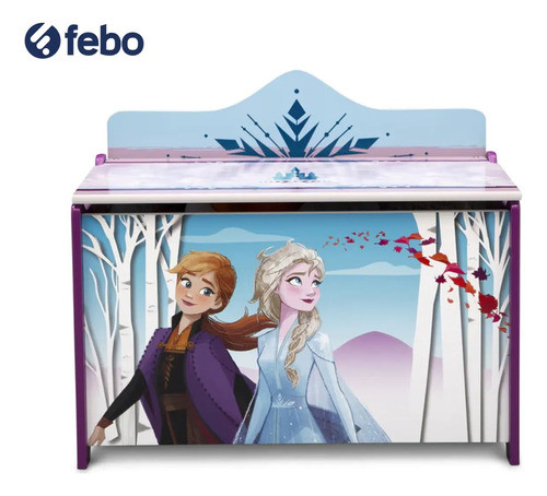 Caja Para Juguetes Infantil Disney Elsa Ana Frozen Febo 1