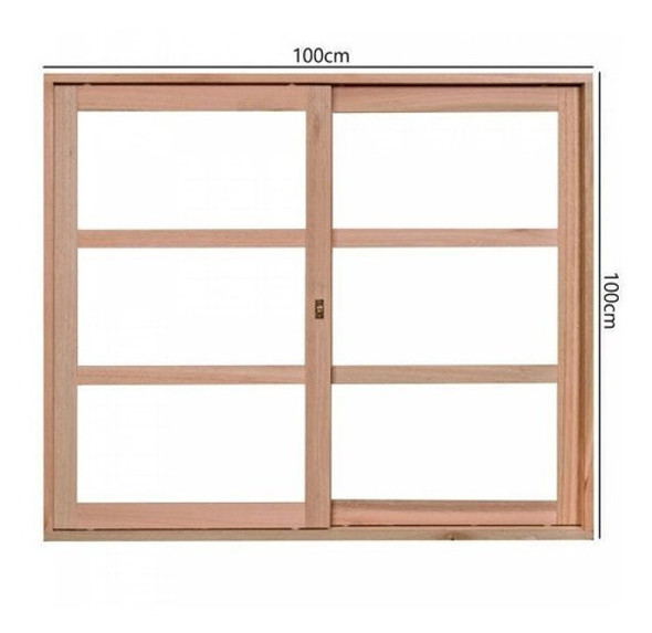 Janela De Madeira De Correr 100x100cm Com Caixilho 8,5cm Ewk 1 Janela De Madeira De Correr 100x100cm Com Caixilho 8,5cm Ewk 1