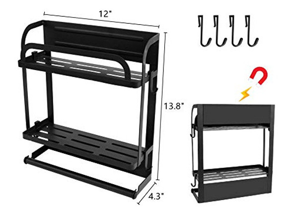 Pengke Organizador Magnético Para Especias, Estante De Almac 1 Pengke Organizador Magnético Para Especias, Estante De Almac 1