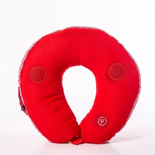 Almohada  Parlante Cervical Masaje Vibración Viaje Almohadón 0