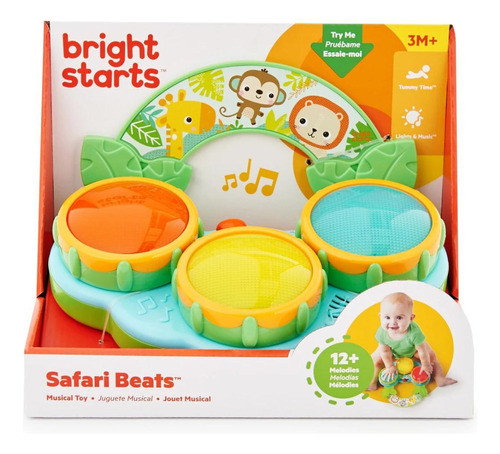 Juguete Musical Bright Starts Drum Safari Beats Ub 0