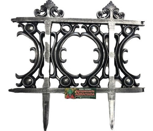 Cerco Plástico Plata Molduras 30 Cm. 0