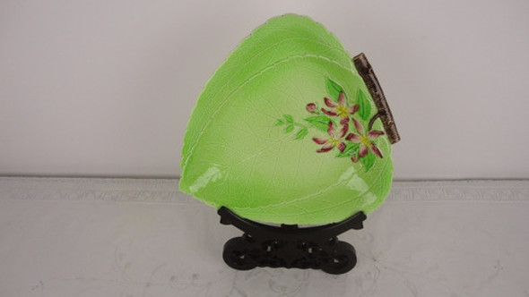 Gran Centro Fuente Carlton Ware Ingles Antiguo Hoja Miralo 0