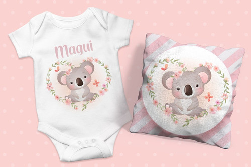Plantillas Para Sublimar Almohadon + Body Animalitos Nena 0