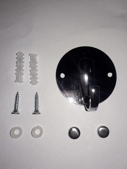 Percha Gancho Baño Acero Inoxidable Cromado Calidad Premium 0