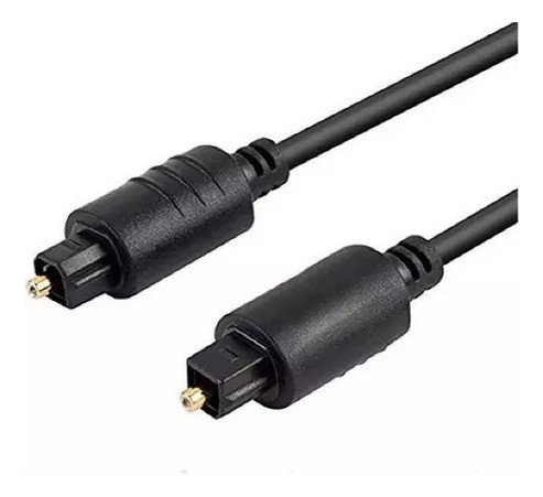 Cable Optico 5 Metros Fibra Optica Audio Digital Fino Negro 1