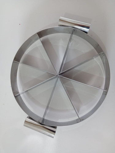 Marcador E Cortador Torta E Pudim 20  Cm  8 Pedaços Em Inox 0