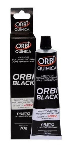 Sellador De Silicona Neutra Orbi Black 400° 70 Gr 0 Sellador De Silicona Neutra Orbi Black 400° 70 Gr 0