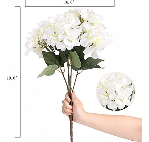 Louiesya Flores Artificiales Flores De Hortensias De Seda Co 1