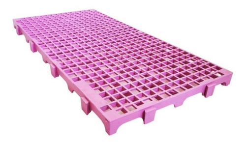 10 Pçs - Estrado Plástico 2,5 X 25x50 Rosa Palete 0