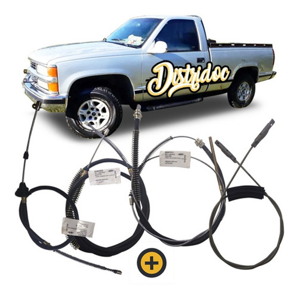 Kit X4 Cables De Freno Chevrolet Silverado 1997/ 0