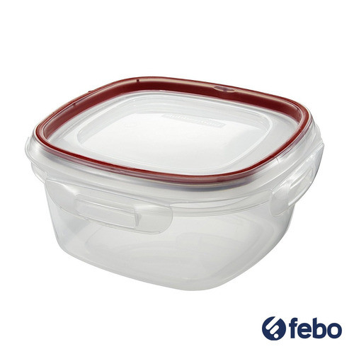 Vianda Plástica Rubbermaid Lock Its Con Broches 1.2l Febo 1