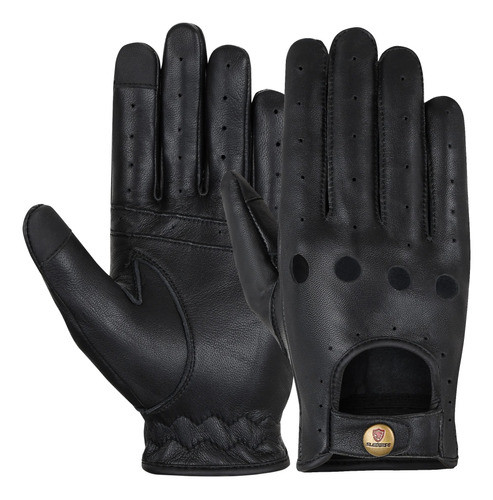 Guantes De Conducción Para Hombre: 100 % Piel De Vaca, De De 0