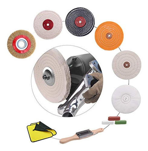 Kingtool - Juego De 13 Ruedas De Pulido - 6 Ruedas De Pulido 1