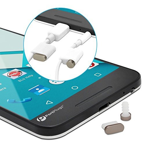 Conectores Usb C Anti Polvo C/sujetador Y Cepillo Limpiador 1