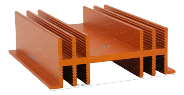 Disipador Zd6 X 100mm R.t. 2.90º C/w (80x30x100mm) 0