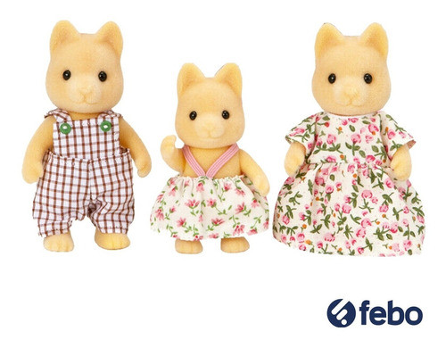 Sylvanian Families Familia Perro Arce Juguete Niños Figuras 1