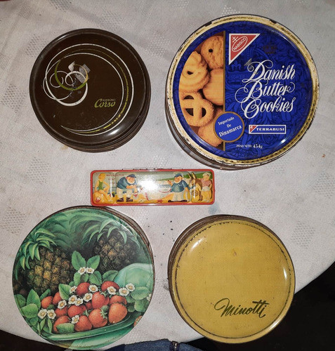 Lote 6 Latas Variado En Tamaños Y Diseños Coleccion 0