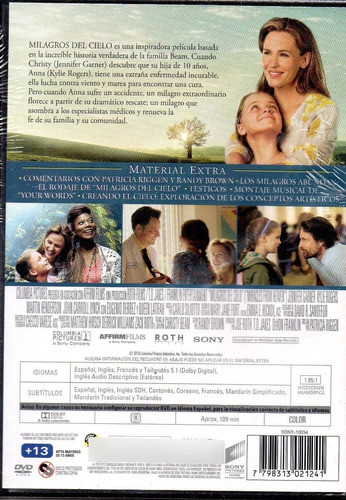Milagros Del Cielo - Dvd Nuevo Original Cerrado - Mcbmi 1