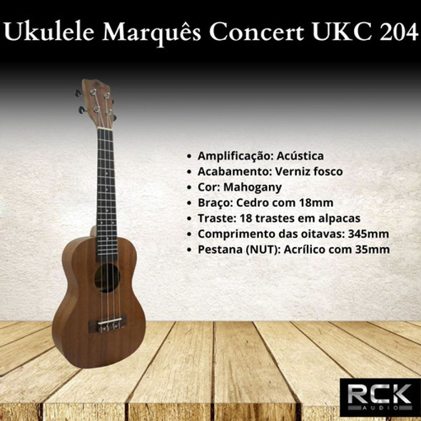Ukulele Marquês Concert Ukc 204 1 Ukulele Marquês Concert Ukc 204 1